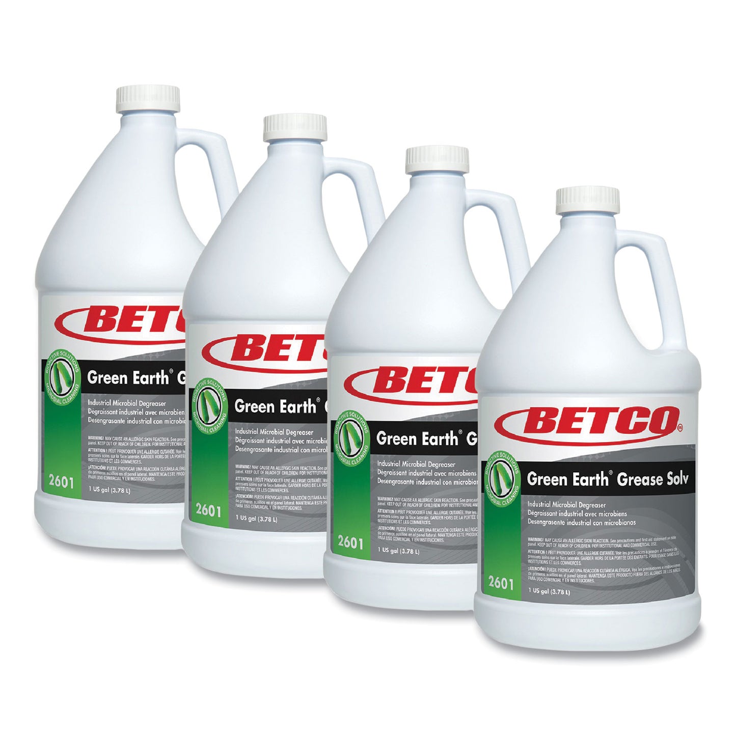 BET26010400 BioActive Solutions Grease Solv, Orange Scent, 1 gal Bottle, 4/Carton