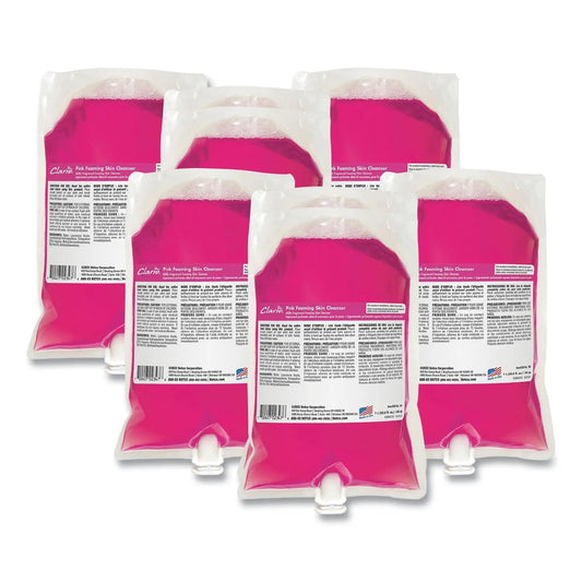 BET7502900 Pink Foaming Skin Cleanser Refill, Fresh Scent, 1,000 mL, 6/Carton Betco