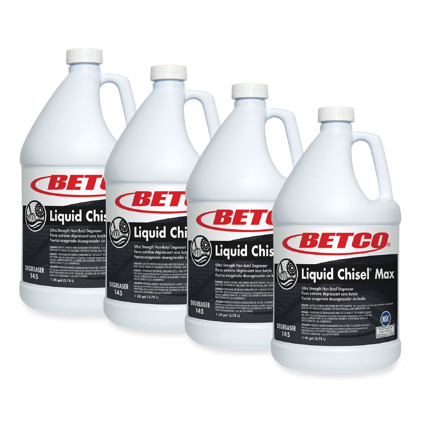 BET1450400 Liquid Chisel Max Non-Butyl Degreaser, Characteristic Scent, 1 gal Bottle, 4/Carton