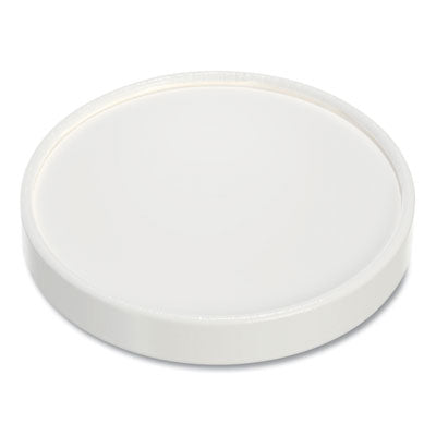 SCCCA32A Flexstyle Double Sided Poly (DSP) Paper Lid, For 32 oz Food Containers, 4.6" Diameter x 0.7" h, White, Plastic, 500/Carton