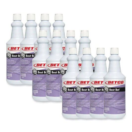 BET771200 Best Bet Liquid Creme Cleanser, Mint, 32 Oz Bottle, 12/Carton Betco