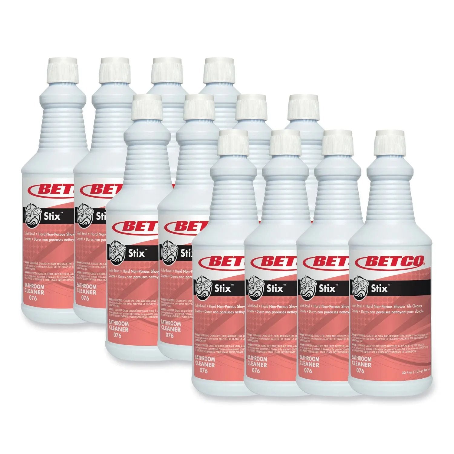 BET761200 Stix Toilet Bowl Cleaner, Cherry Almond Scent, 32 oz Bottle, 12/Carton Betco