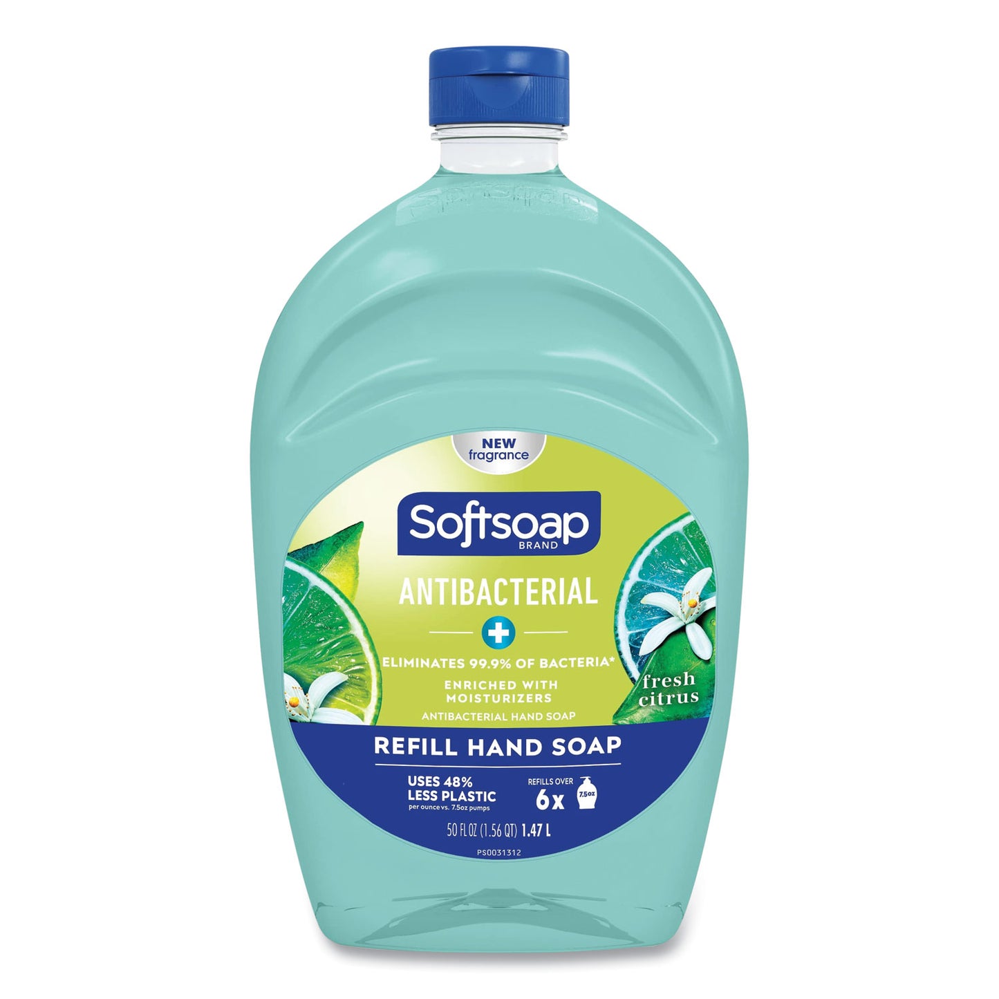 CPC45991EA Antibacterial Liquid Hand Soap Refill, Fresh Scent, Green, 50 oz
