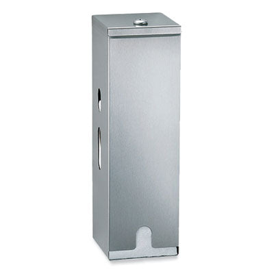 BOB27313 ClassicSeries Surface-Mounted Three-Roll Toilet Tissue Dispenser, 4.63 x 5 x 14.88, Satin Finish Stainless Steel
