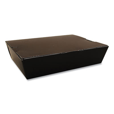 SCH0752 ChampPak Carryout Boxes, 7.75 x 5.5 x 1.87, Black, Paper, 200/Carton