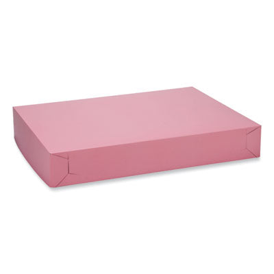 SCH0898 White Two-Piece Non-Window Bakery Boxes, 26 x 18.5 x 4, White, Paper, 50/Carton