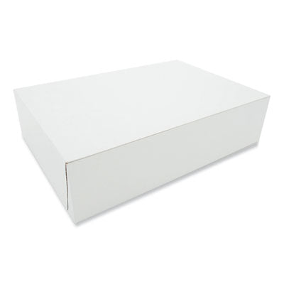 SCH1016 Clay-Coated Donut Boxes, 13 x 9 x 3.75, White, Paper, 200/Carton