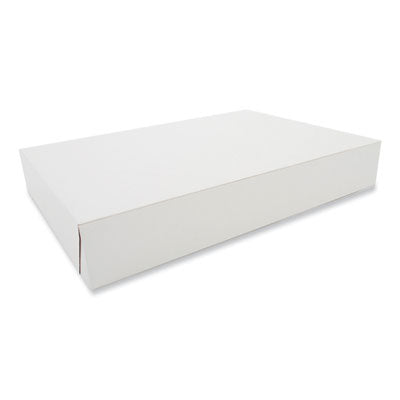 SCH1024 Clay-Coated Donut Boxes, 16 x 11.5 x 2.5, White, Paper, 100/Carton