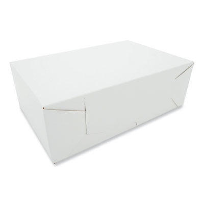 SCH1709 Two-Piece Sausage and Meat Patty Boxes, 12 x 7.75 x 4.06, White, Paper, 100/Carton