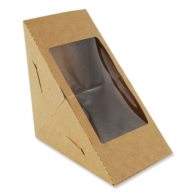 SCH24103 Window Sandwich Wedge Box, 2.96 x 4.70 x, White, Paper, 300/Carton