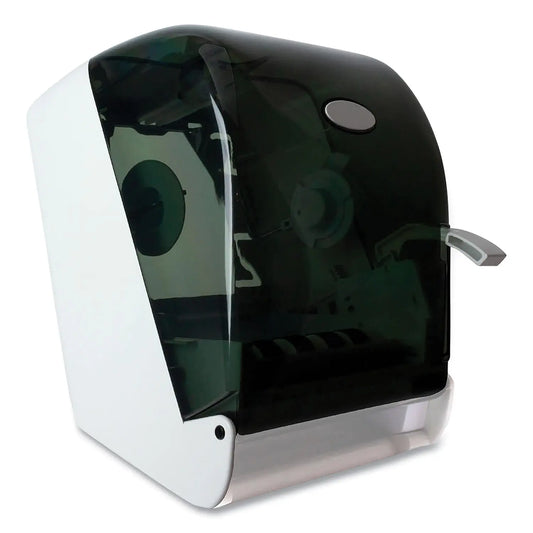 GEN1605 Lever Action Roll Towel Dispenser, 11.25 X 9.5 X 14.38, Transparent GEN