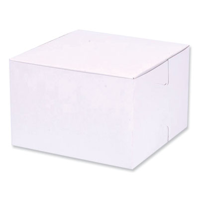 SCH1509 Bakery Boxes, Standard, 6 X 6 X 4, White, Paper, 250/carton