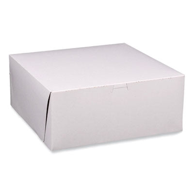 SCH1593 Bakery Boxes, Standard, 14 X 14 X 6, White, Paper, 50/carton