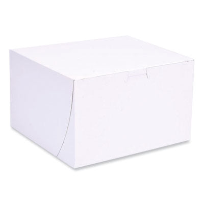 SCH1545 Bakery Boxes, Standard, 8 X 8 X 5, White, Paper, 100/carton