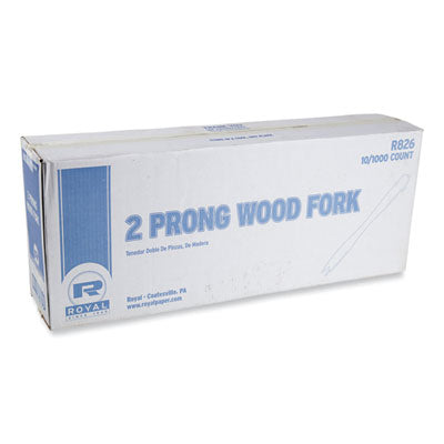 RPPR826 Wooden Serving Fork, 5.5", Natural, 1,000/Box, 10 Boxes/Carton