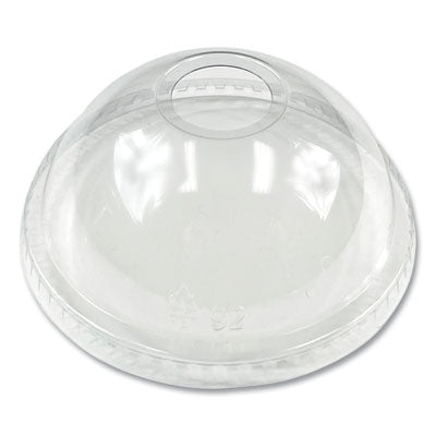 BWKPET912DOME PET Cold Cup Dome Lids, Fits 9 oz Squat/12 oz Cold Cups, Plastic, Clear, 1,000/Carton