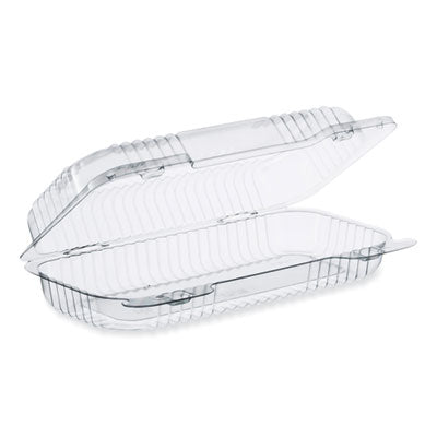 DCCC18UT1 StayLock Clear Hinged Lid Containers, 4.5" x 8.5" x 2.1", Clear, Plastic, 250/Carton