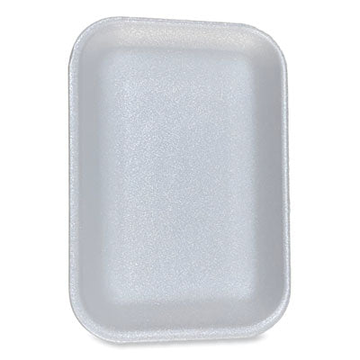GEN2WH Meat Trays, #2, 8.5 x 6.03 x 1.11, White, Foam, 500/Carton