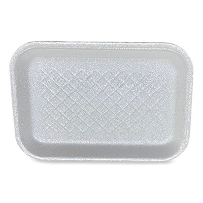 GEN2SWH Meat Trays, #2S, 8.5 x 6 x 0.7, White, Foam, 500/Carton