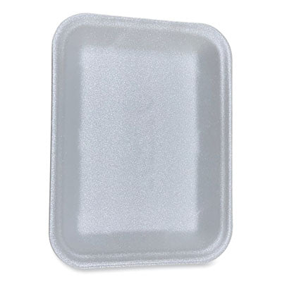GEN4DWH Meat Trays, #4D, 9.47 x 7.12 x 1.32, White, Foam, 500/Carton