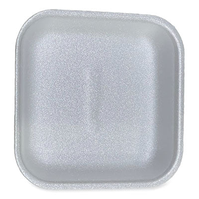 GEN1WH Meat Trays, #1, 5.38 x 5.38 x 1.07, White, Foam, 500/Carton