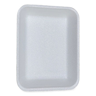 GEN3PWH Meat Trays, #3P, 8.7 x 6.6 x 1.1, White, Foam, 400/Carton