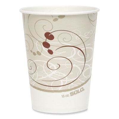 SCCRNP16PJ8000 Double Sided Poly Paper Cold Cups, 16 oz, Symphony Design, 50/Sleeve, 20 Sleeves/Carton