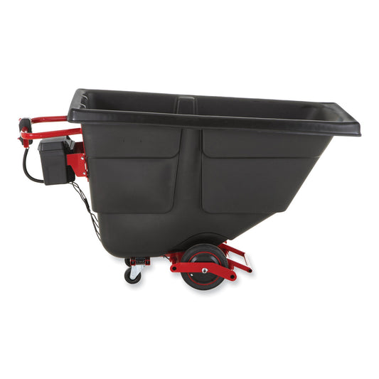 RCP2173519 0.5 cu yd Motorized Roto Tilt Truck, 850 lb Capacity, Black RUBBERMAID COMMERCIAL PROD.