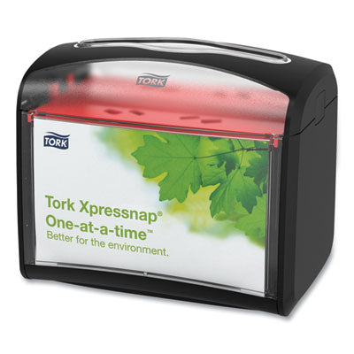 TRK6232100 Xpressnap Tabletop Napkin Dispenser, 7.9 X 5.6 X 7.9, Black ESSITY