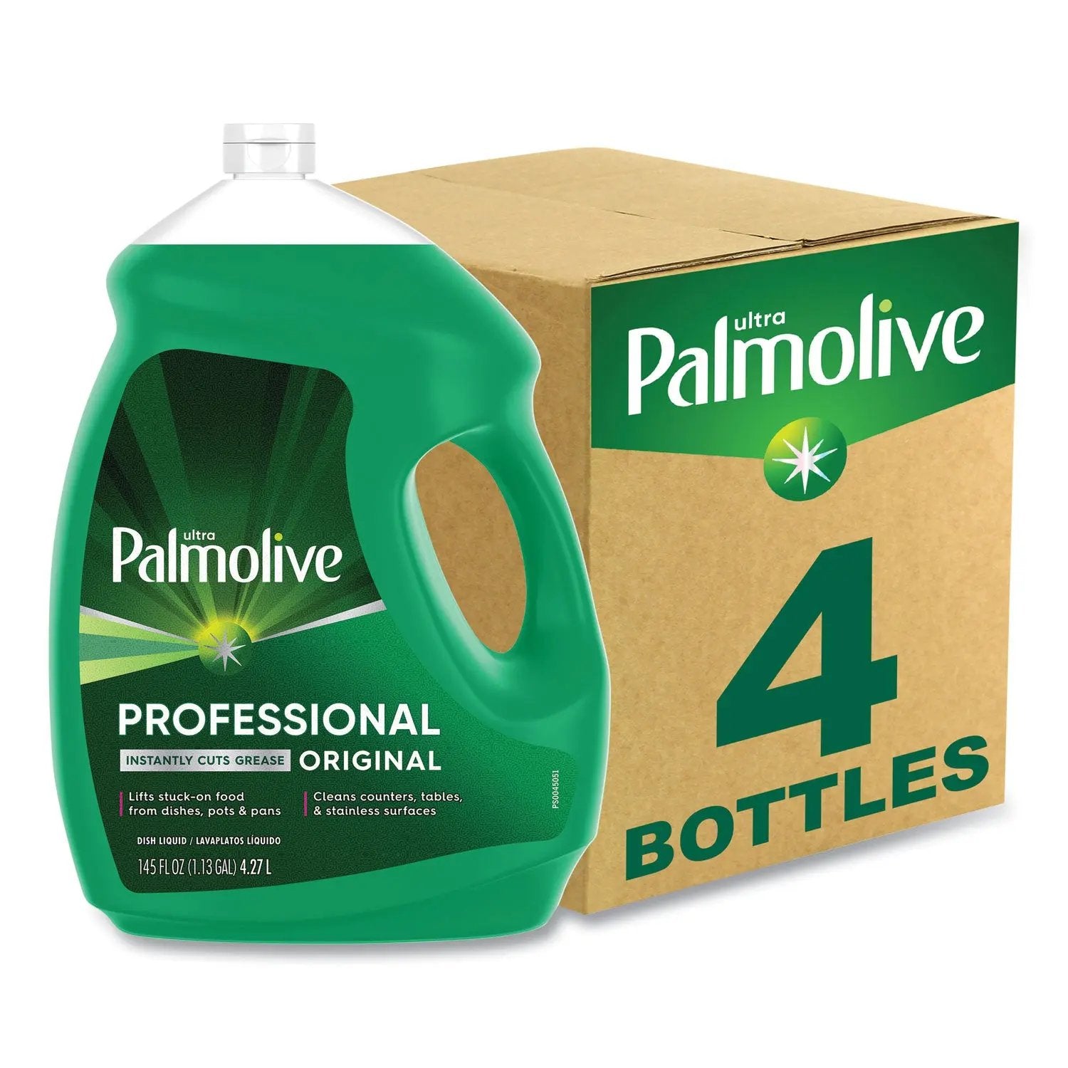 CPC61034142CT Professional Dishwashing Liquid, Fresh Scent, 145 Oz Bottle, 4/carton Palmolive
