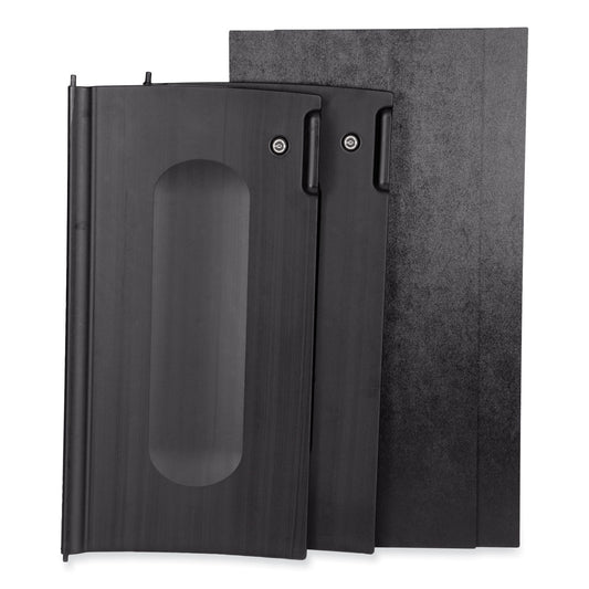 RCP1995833 Executive Janitorial Cleaning Cart Locking Cabinet Door Kit, Black