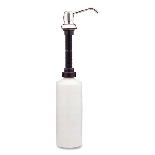 BOB822 Contura Lavatory-Mounted Soap Dispenser, 34 Oz, 3.31 X 4 X 17.63, Chrome/stainless Steel Bobrick
