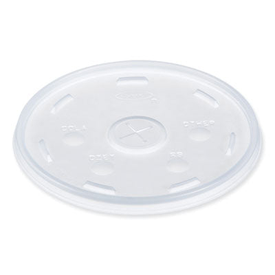 DCC32SL1 Lids for Foam Cups and Containers, Fits 32 oz/44 oz/60 oz Hot Cups, Plastic, Translucent, 1,000/Carton