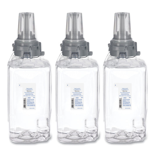 GOJ882103 Clear and Mild Foam Hand Wash Refill, Unscented, 1,250 mL, 3/Carton