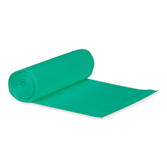 HERL6639TEER1 Eco Blend Max Can Liners, 33 gal, 0.8 mil, 33" x 39", Green, 25 Bags/Roll, 8 Rolls/Carton