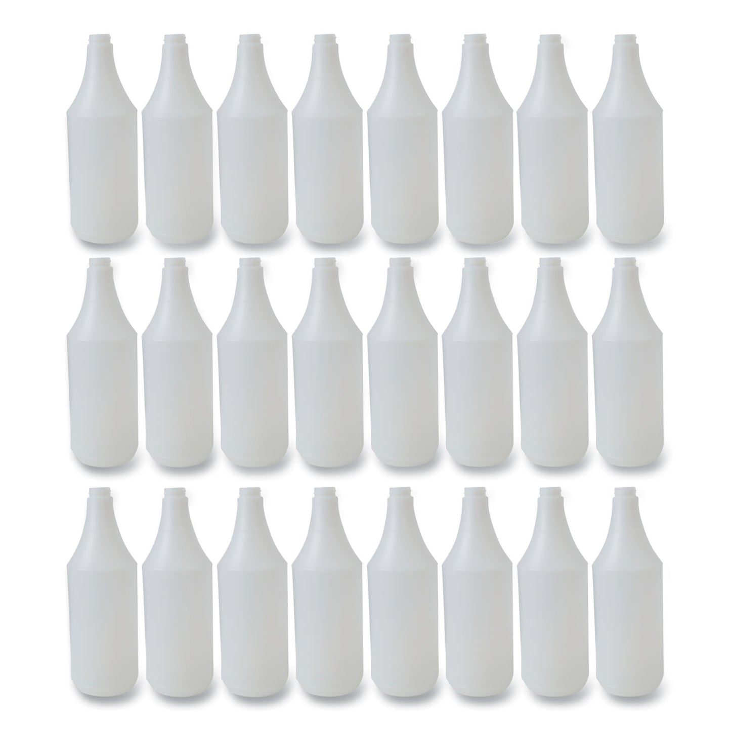 BWK00032 Embossed Plastic Spray Bottle, 32 oz, Clear, 24/Carton