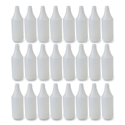 BWK00032 Embossed Plastic Spray Bottle, 32 oz, Clear, 24/Carton