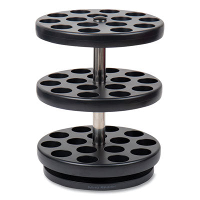 EMSPODSUS45BLK Anchor Collection 3-Tier Single Serve Pod Carousel Countertop Organizer, 9.5 x 9.5 x 11.75, Black