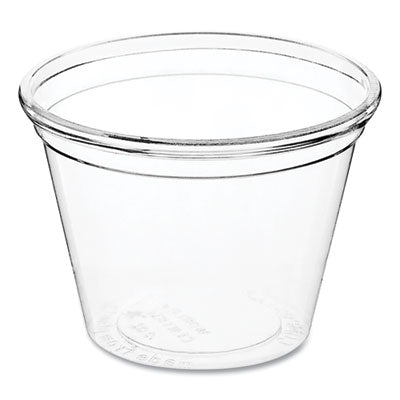WORCPCS1S PLA Clear Cold Cups, 1oz, Plastic, Clear, 3,000/Carton