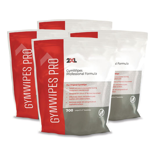 TXLL38 Gym Wipes Professional, 1-Ply, 6 x 8, Unscented, White, 700/Pack, 4 Packs/Carton 2XL