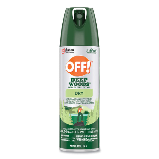 SJN315652 Deep Woods Dry Insect Repellent, 4 oz Aerosol Spray, 12/Carton OFF!