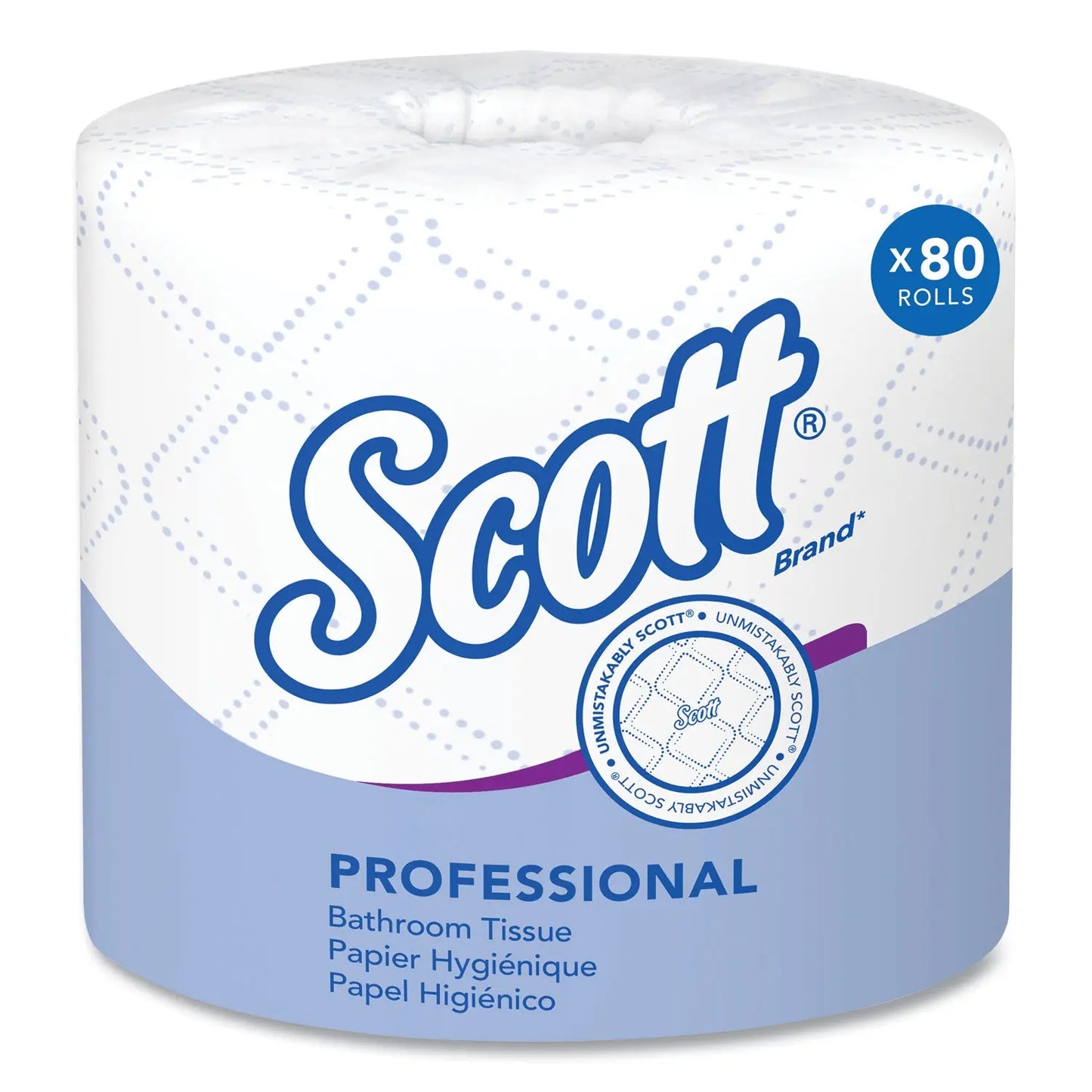 KCC04460 Essential Standard Roll Bathroom Tissue for Business, Septic Safe, 2-Ply, White, 550 Sheets/Roll, 80 Rolls/Carton Scott