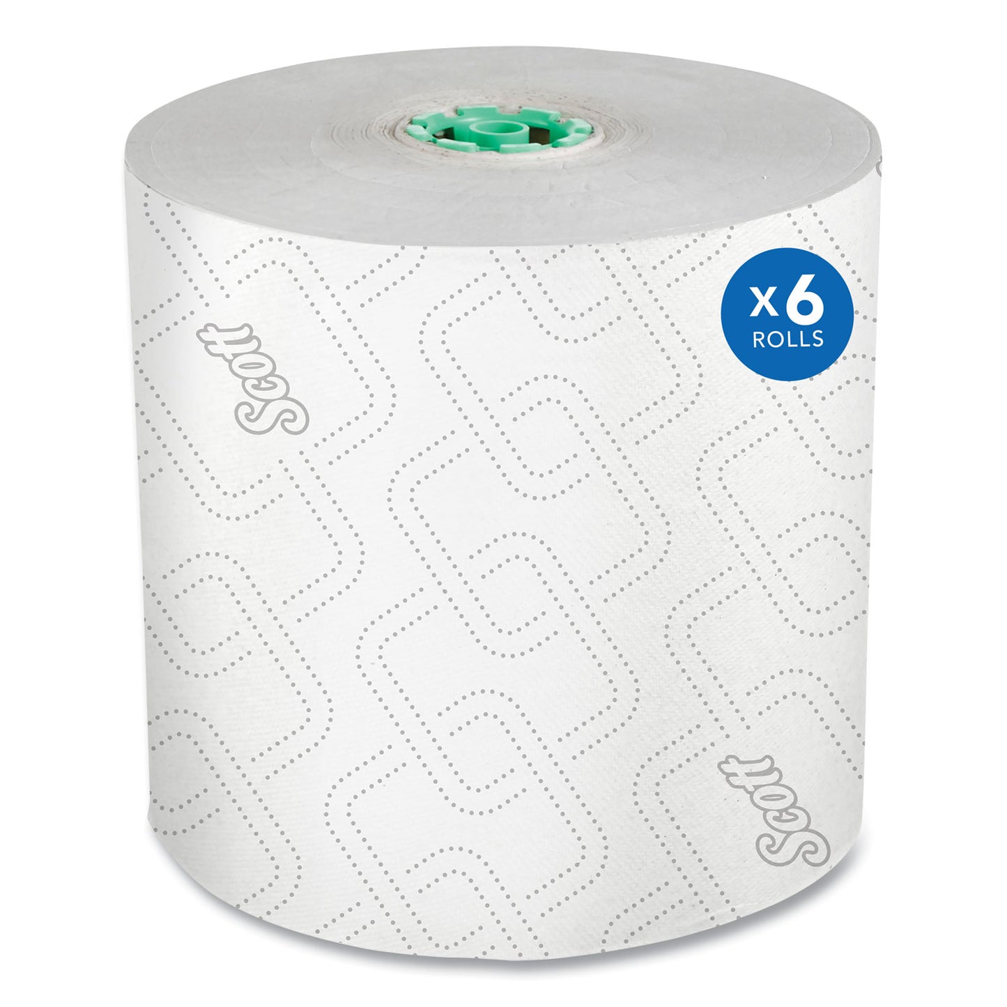 KCC25700 Pro Hard Roll Paper Towels with Elevated Scott Design for Scott Pro Dispenser, Green Core Only, 1-Ply, 1,150 ft, 6 Rolls/CT
