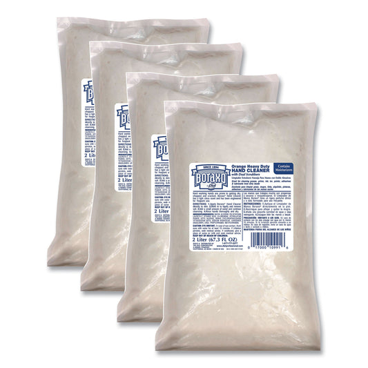 DIA10991CT Orange Heavy Duty Hand Cleaner Refill, Citrus Scent, 2 L, 4/Carton