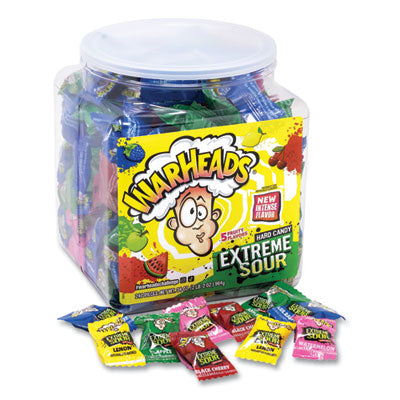 GRR22002140 Xtreme Sour Hard Candy, Assorted Flavors, 34 oz Tub