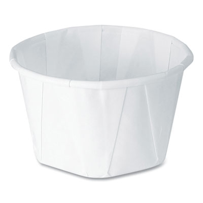 SCC325 Paper Portion Cups, 3.25 oz, White, 250/Bag, 20 Bags/Carton