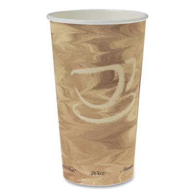 SCC420MS Single Sided Poly Paper Hot Cups, 20 Oz, Mistique Design, 40/bag, 15 Bags/carton
