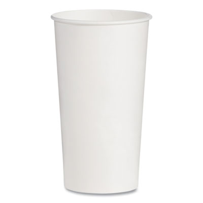 SCCRNP21P2050 Double-Sided Poly (DSP) Paper Cold Cups, 21 oz, White, 1,000/Carton