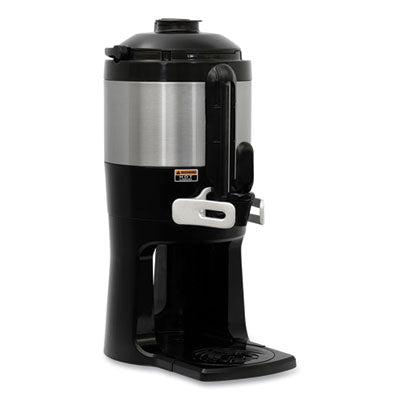 BUN440000200 ThermoFresh Server with Mechanical Sight Gauge, 128 oz, Silver/Black