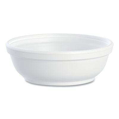 DCC6B20 Insulated Foam Bowls, 6 Oz, White, 50/pack, 20 Packs/carton